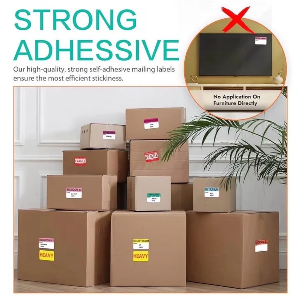 Colorful Room Label Stickers